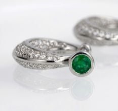 Handmade Silver Jewelry Emerald Rajwadi Bali